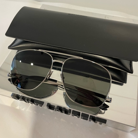 SAINT LAURENT SL 653 LEON-001 SUNGLASSES - Picture 8 of 11